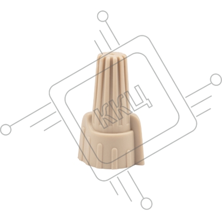 Соединительный изолирующий зажим REXANT с лепестками СИЗ-12 ø 11,2 мм (0,34-10 мм²), коричневый (100 шт./уп.)