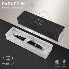 Ручка шариковая Parker IM Core K321 (CW1931665) Black CT M син. черн. подар.кор.