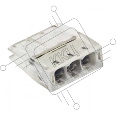 Клемма СМК 2273-243 (с пастой) 3 отверстия 0.5-2.5 кв.мм (уп. 100 шт) PROxima EKF plc-smk-2273-243