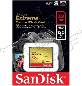 Флеш карта CF 32GB SanDisk Extreme 120MB/s