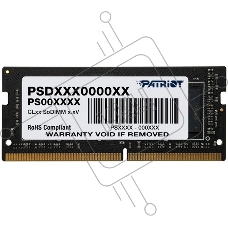 Оперативная память Patriot Signature, DDR4, 32GB (1x32 GB), 3200 MHz, CL22, SO-DIMM