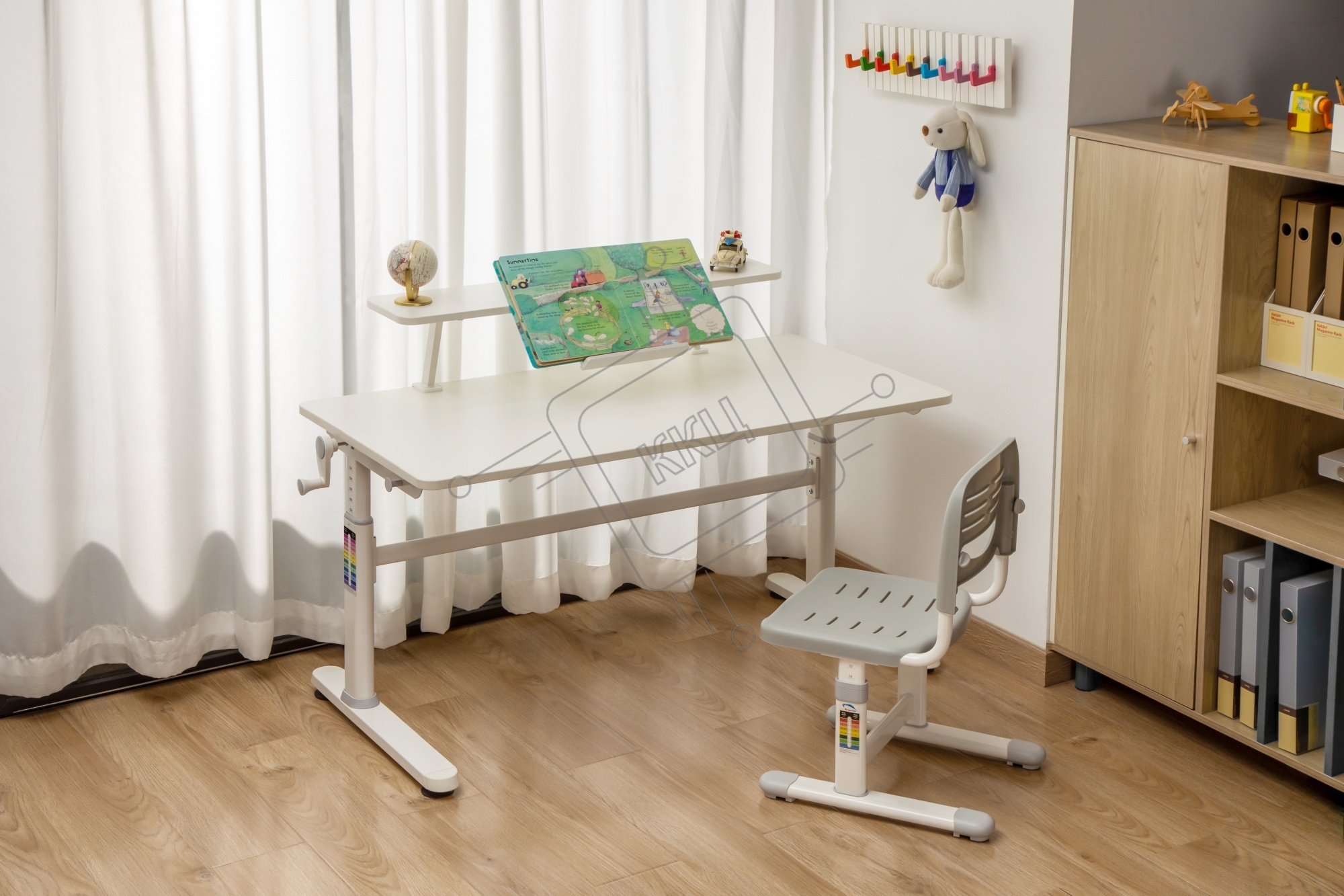 Стол детский Cactus CS-KD01-LBL столешница МДФ, голубой 100x80x60см