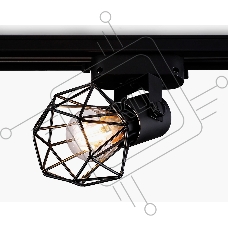 Трековый однофазный светильник Ambrella light GL5002 BK черный E27 max 40W D92*163
