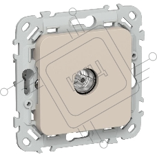 Розетка TV экранированная оконечная тип M РТВм-1-1-1-ФлЛ льняной FLITE