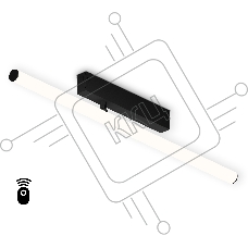 Управляемый светодиодный светильник для шинопровода Magnetic Ambrella light GL1361 BK черный IP20 12W 3000K-6400K 220V 120° 608*25*110 (Без ПДУ)