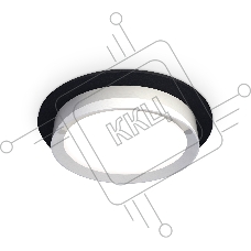 Комплект встраиваемого светильника Ambrella light XC8051003 SBK/PSL черный песок/серебро полированное GX53 (C8051, N8118)