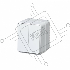 Выключатель 2-кл. ОП AtlasDesign Profi54 IP54 10AX белый SchE ATN540151
