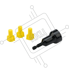 Соединительный изолирующий зажим REXANT с лепестками СИЗ-11 ø 9,8 мм (0,75-6 мм²), желтый (100 шт./уп.)