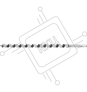 Сверло по дереву, спираль Левиса, HEX хвостовик, URAGAN 29465-450-18, d=18 х 450мм [29465-450-18]