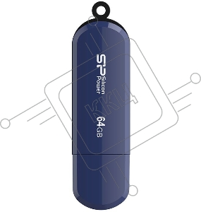 Накопитель USB Flash 64Gb Silicon Power Lux Mini 320, USB 2.0, Blue