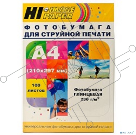 Бумага Hi-Black A200102U Фотобумага глянцевая односторонняя (Hi-image paper) A4, 230 г/м, 100 л. H230-A4-100      