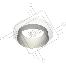 Комплект встраиваемого светильника Ambrella light XC6512023 SWH/MCH белый песок/хром матовый MR16 GU5.3 (C6512, N6133)