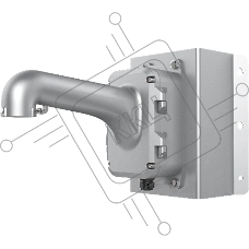 Кронштейн Hikvision DS-1604ZJ-BOX-CORNER-P