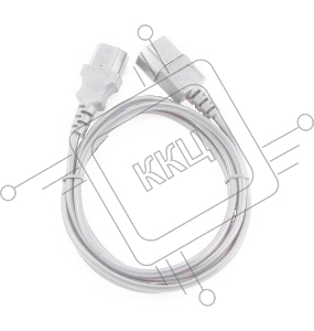 Шнур (кабель питания) Cablexpert ПВС-АП 3*0,75 C13С14, серый, 1,0 м  {150}