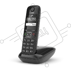 Радиотелефон Dect Gigaset AS690 SYS черный АОН