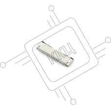 Разъем FPC Flip-Lock 0510-32RLGF 32 pin высота 1мм шаг 0,5мм