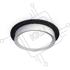 Комплект встраиваемого светильника Ambrella light XC8051004 SBK/MCH черный песок/хром матовый GX53 (C8051, N8121)