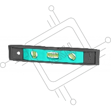  Уровень, 225 мм Sturm  2015-08-225, 3 глазка, пластмасс. 