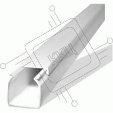 Кабель-канал 12х12 L2000 пластик ЭЛЕКОР ИЭК CKK10-012-012-1-K01