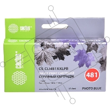 Картридж струйный Cactus CS-CLI481XXLPB фото голубой (12мл) для Canon Pixma TS8140/TS9140