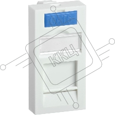 Вставка ITK CS6-11M со шторкой 22.5x45 1xKeystone пластик белый (упак.:1шт)