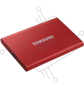 Твердотельный накопитель Samsung SSD 500GB T7 Touch, USB Type-C, R/W 1000/1050MB/s, Red