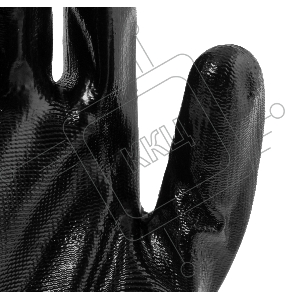 Перчатки полиэфирные с черным нитрильным покрытием, размер 9, 13 класс вязки// Сибртех