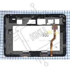 Модуль (матрица + тачскрин) для Samsung Galaxy tab 10.1 P7100 черный с рамкой