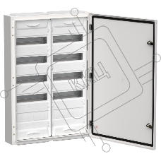 Корпус металлический ЩРн-120 (2х60) 835х570х140 IP54 бел. (одна дверь) TITAN 5 IEK TI5-50-N-2X060-54