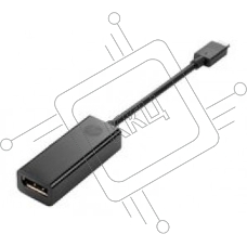 Переходник HP USB-C to DisplayPort Adapter ( EliteBook 1030 G1/Folio G1/ZBook 17 G3/ZBook 15 G3/ZBook Studio G3 MWS/Elite Tablet x2 1012 G1/ Pro Tablet 608 G1)