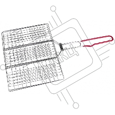 Решетка-гриль Diolex DX-M1214, 32x24cm(сталь с хромированным покрытием)
