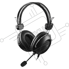 Наушники с микрофоном A4Tech HU-35 черный 2м накладные USB оголовье