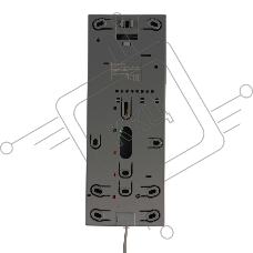 Трубка домофона с индикатором и регулировкой звука RX-321, серая REXANT