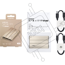 Твердотельный диск 1TB Samsung T7 Shield MU-PE1T0K/WW, V-NAND, USB 3.2 Gen 2 Type-C  [R/W - 1000/1050 MB/s]/EU