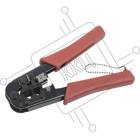 Инструмент обжимной ITK для RJ-45, RJ-12, RJ-11, без фиксации, с резиновой ручкой