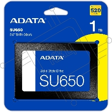 Накопитель SSD ADATA Ultimate SU650, 1Tb, SATA III, 2.5