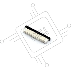 Разъем FPC  Half Coverage Top Contact 0.5K-BS-28PWB 28 pin высота 2мм шаг 0,5мм