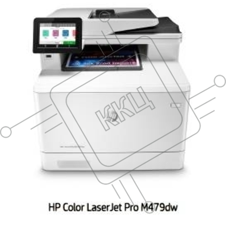 МФУ лазерный, HP Color LaserJet Pro M479dw, (W1A77A#B19),  (цветной, A4, принтер/копир/сканер, 600dpi, 27ppm, 512Mb, ADF50, Duplex, WiFi, Lan, USB)