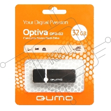 Флэш Диск USB 2.0 QUMO 32GB Optiva 02 Black QM32GUD-OP2-black