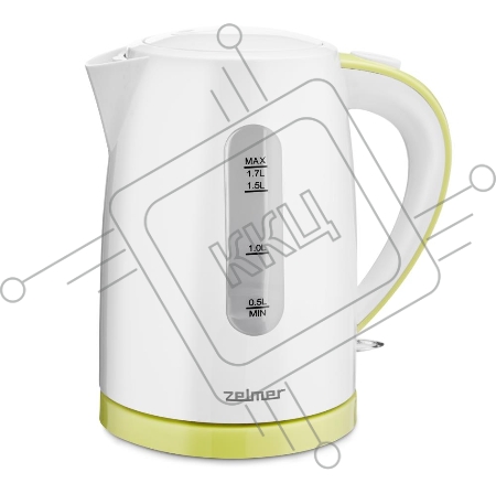 Чайник ZCK7616L WHITE/LIME ZELMER