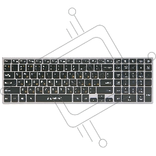 Клавиатура Gembird KBW-2 беспроводная, Bluetooth, серый/чёрный