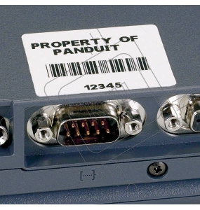 Этикетка Panduit (C200X100YJC) 50.8х25.4 мм полиэстер бел. кассета 750шт