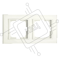 Ovivo Рамка 2-местн. МИНА (MINA), крем, 401-020000-226