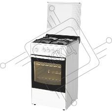 Плита газовая Darina 1B1 GM 441 018 W белый/черный, конфорок 4 шт, духовка 50 л, 50 см x 85 см x 51 см