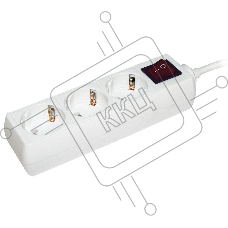 Удлинитель ИЭК WYP10-16-03-03-ZK-N 3х3м с заземл. 16А IP20 У03К с выкл. ПВС 3х1