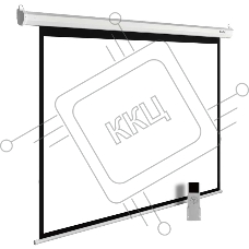 Экран Cactus 300x300см MotoExpert CS-PSME-300x300-WT 1:1 настенно-потолочный рулонный белый (моторизованный привод)