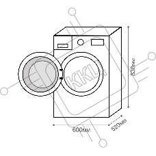 Отдельностоящая стиральная машина Kuppersberg WM 520 W, глубина 52 см, загрузка белья 8 кг, электронное/сенсорное управление, Отжим 1400 об/мин, 15 программ: Быстрая стирка 15/60мин, Быстрая стирка 60 мин, Хлопок 20 °C, Антиаллергия, Спортивная одежда, Дж
