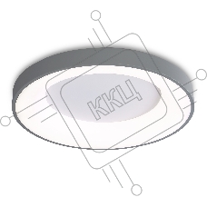 Потолочный светодиодный светильник Ambrella light FZ1402 GR серый IP20 48W 3000K-6500K D500*50 (ПДУ ИК)