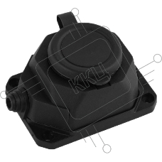 Колодка AY-KA ОУ 1-ая каучук с/з 16A IP44 черная (5510000)