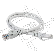 Коммутационный шнур (патч-корд) ITK, кат.6 UTP, LSZH, 10м, серый